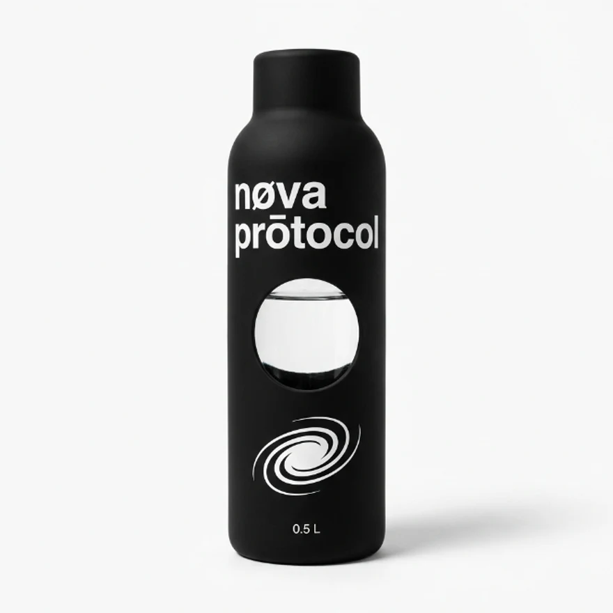 nøva prōtocol — matte black 0.5 L bottle